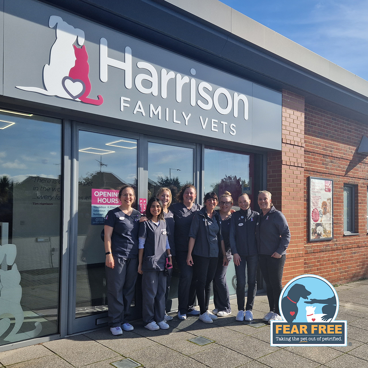 Harrison Family Vets achieves UK’s ‘Fear Free’ first